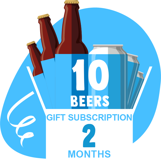 2 month craft beer club gift subscription - 10 beer box