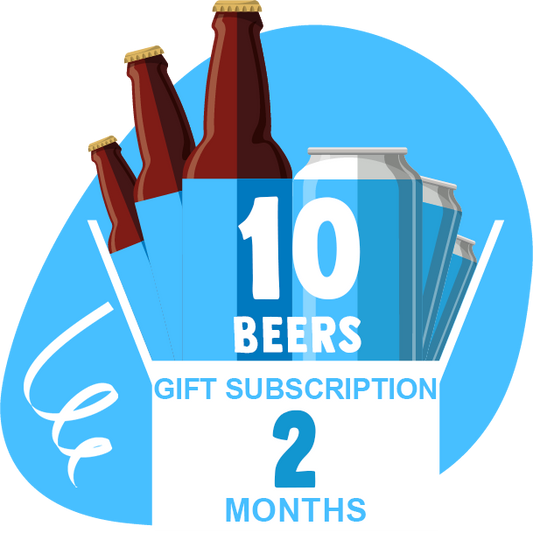 2 month craft beer club gift subscription - 10 beer box