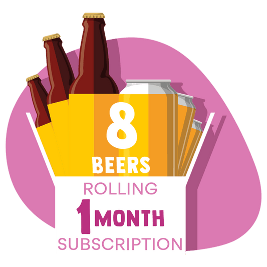 8 Craft Beer Box: Rolling Monthly Subscription