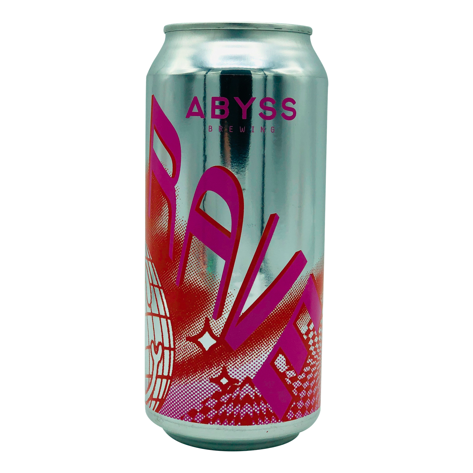 Vegan Friendly Plant based 440ml Can of rave Raspberry and Mango sour Craft Beer from Abyss Brewing Brewery
