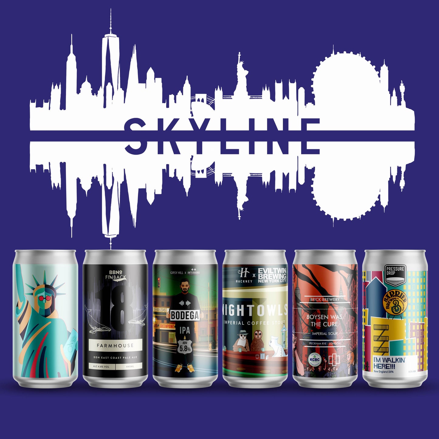 SKYLINE - London and New York limited edition collab (V)