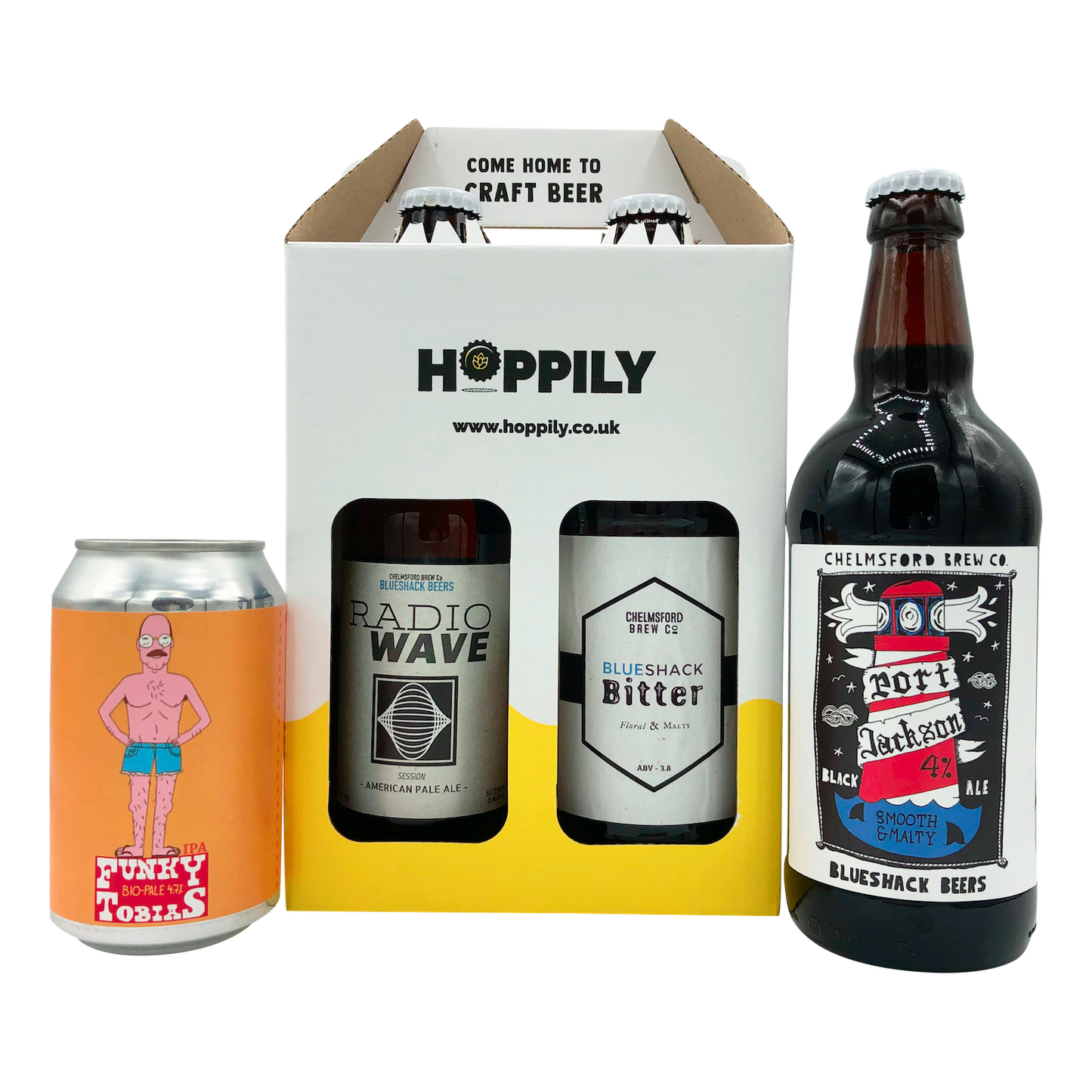 4 pack of Chelmsford Brew Co Blueshack Beers