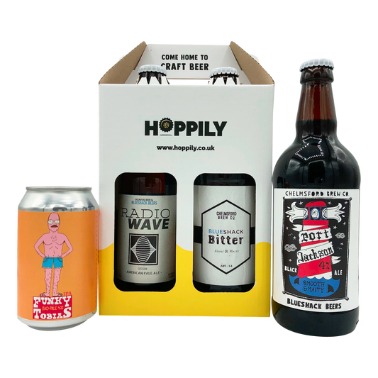 4 pack of Chelmsford Brew Co Blueshack Beers
