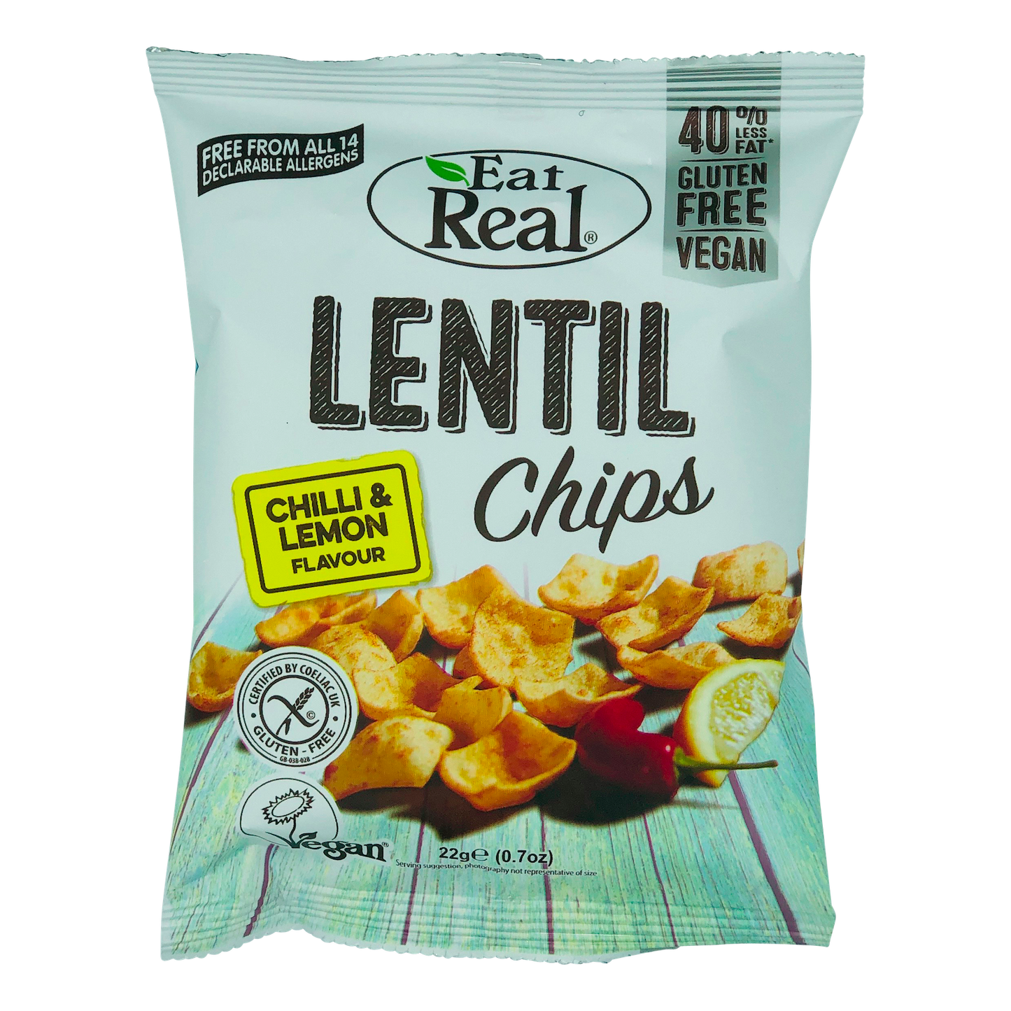 Lentil Chips - Chilli & Lemon (V) (GF)