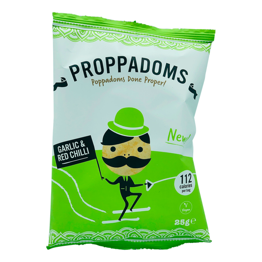 Proppadoms - Garlic & Red Chilli (V)