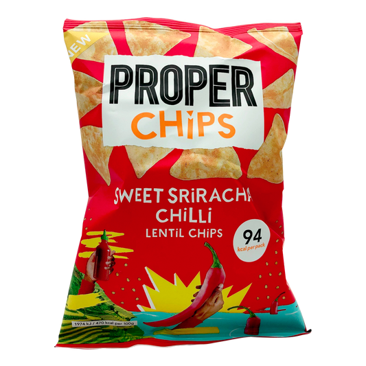 Sweet Sriracha Chilli Lentil Chips (V) (GF)