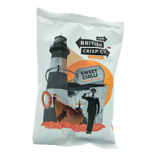 Packet of The British Crisp Co Sweet Chilli Handcooked Crisps